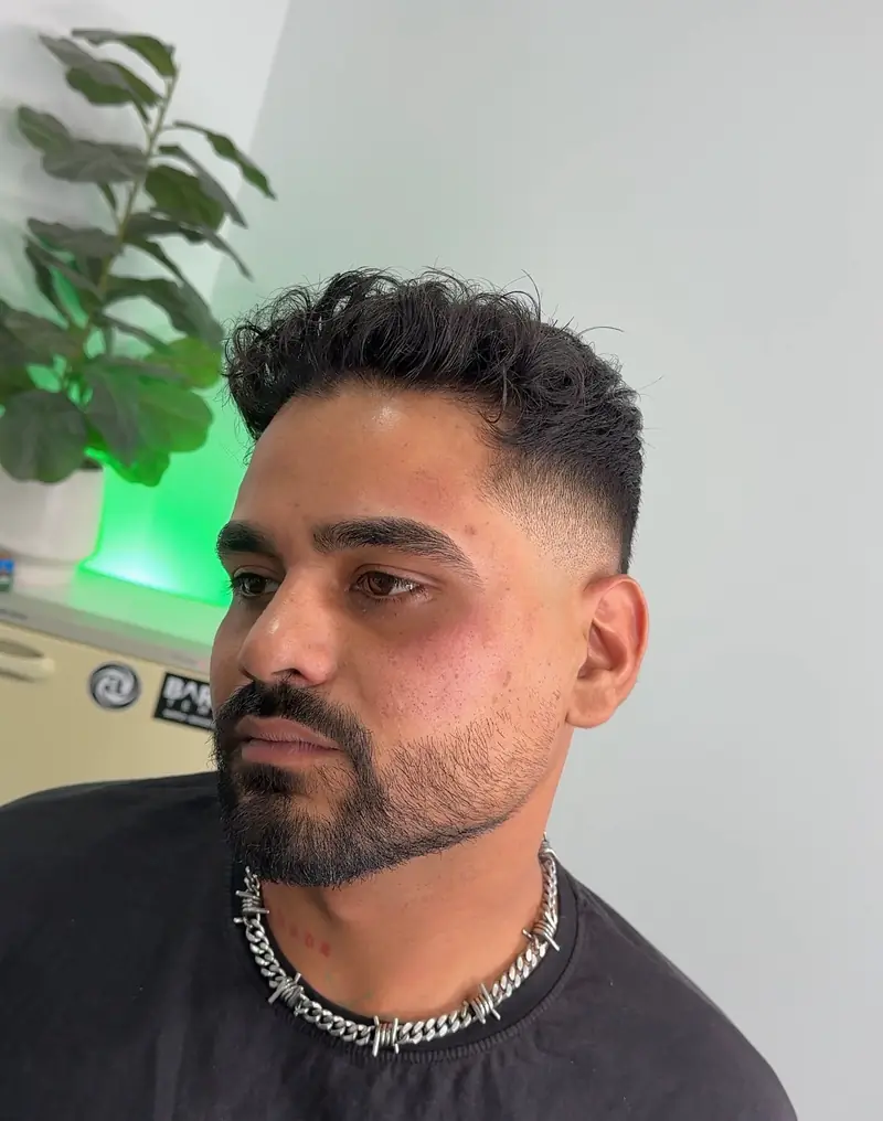 Tailored men's cut by Xavier at RUCI.BARBER, Cranbourne private studio barber
